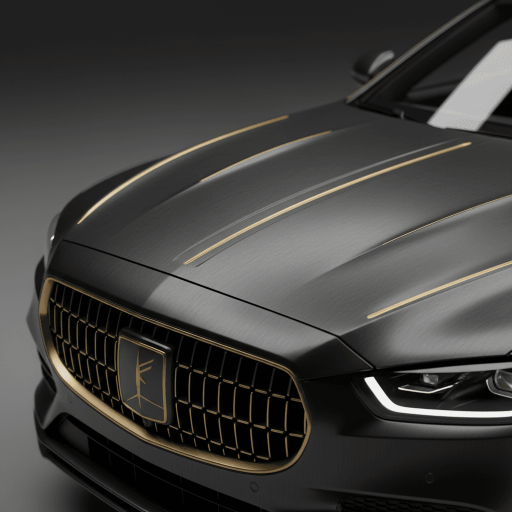 Luxury car with full color change wrap